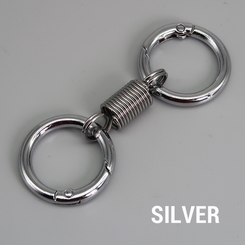 (đ„2024Last Day Promotion - 49% off)Nordic Retro Spring Double Ring Keychain