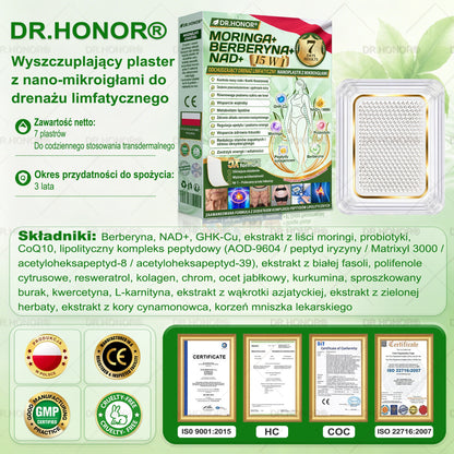 👨‍⚕‍𝐃𝐑.𝐇𝐎𝐍𝐎𝐑® drenujący limfatycznie nano-mikroigłowy plaster wyszczuplający: ultra mocna formuła 𝟓× z lipolitycznym kompleksem peptydowym — wspiera odchudzanie i krążenie limfatyczne, a także pomaga zadbać o komfort stawów, lepszy sen i jasność umysłu🍀