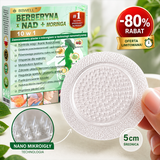 🍀BSWELL® Nano mikroigłowy plaster wyszczuplający (Raz dziennie, efekty już po 28 dniach Wspiera odchudzanie, serce, cukrzycę, sen, jelita, stawy i więcej.)