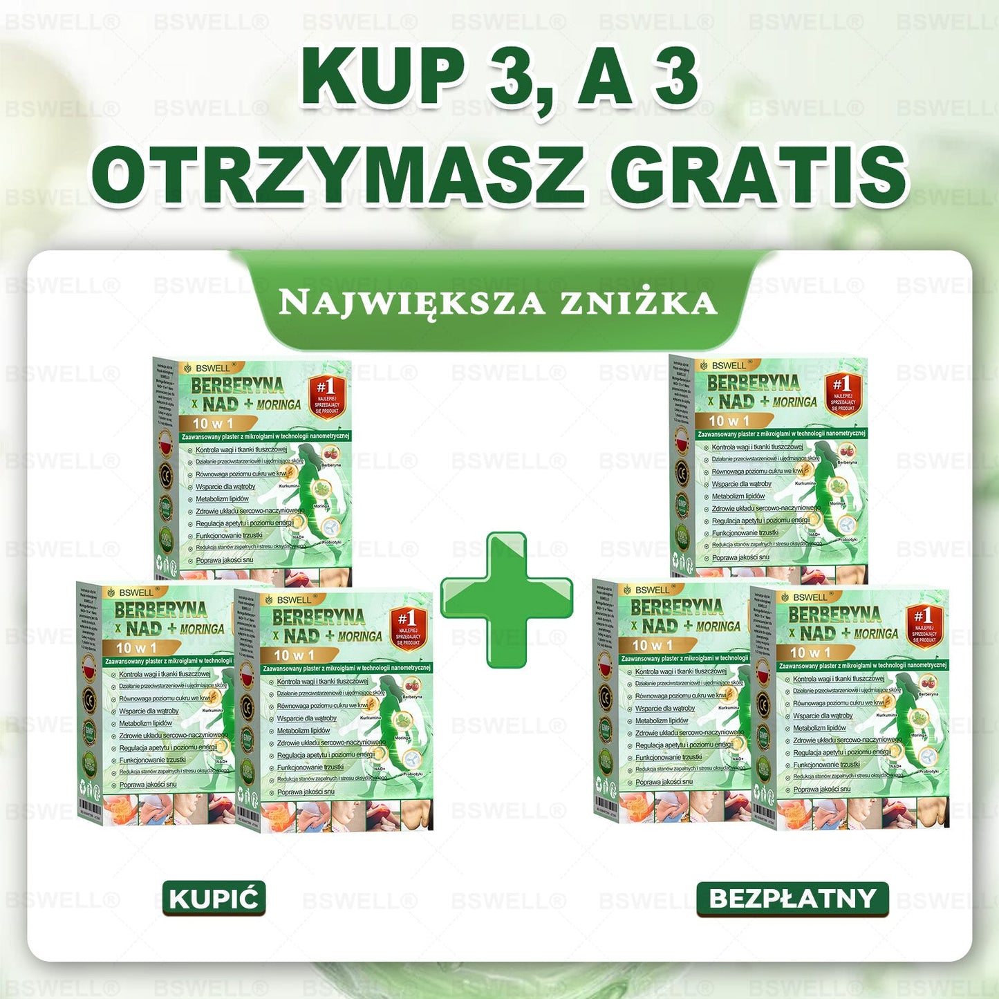 🍀BSWELL® Nano mikroigłowy plaster wyszczuplający (Raz dziennie, efekty już po 28 dniach Wspiera odchudzanie, serce, cukrzycę, sen, jelita, stawy i więcej.)💦💦