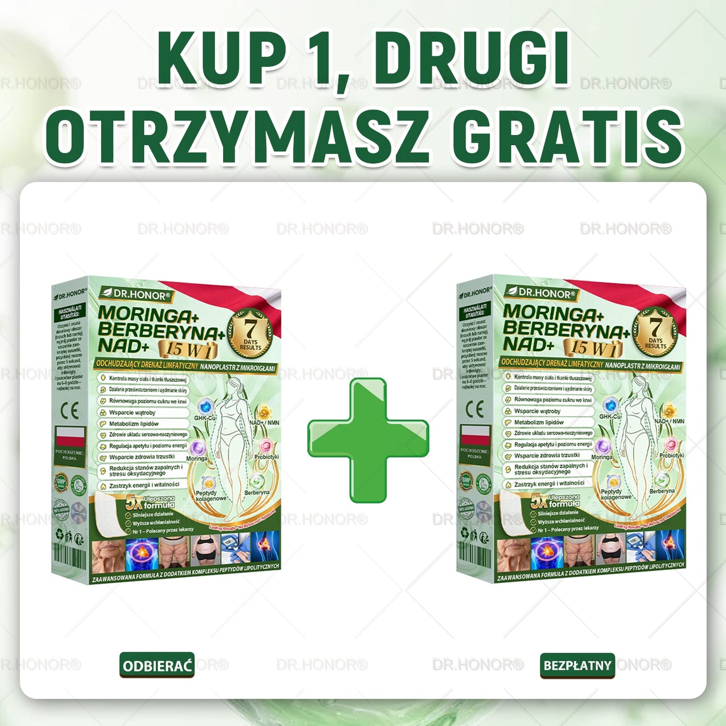 👨‍⚕‍𝐃𝐑.𝐇𝐎𝐍𝐎𝐑® drenujący limfatycznie nano-mikroigłowy plaster wyszczuplający: ultra mocna formuła 𝟓× z lipolitycznym kompleksem peptydowym — wspiera odchudzanie i krążenie limfatyczne, a także pomaga zadbać o komfort stawów, lepszy sen i jasność umysłu🍀