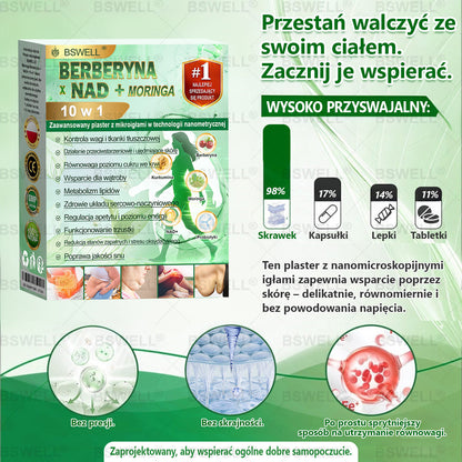 🍀BSWELL® Nano mikroigłowy plaster wyszczuplający (Raz dziennie, efekty już po 28 dniach Wspiera odchudzanie, serce, cukrzycę, sen, jelita, stawy i więcej.)💦💦