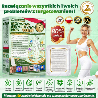 👨‍⚕‍𝐃𝐑.𝐇𝐎𝐍𝐎𝐑® drenujący limfatycznie nano-mikroigłowy plaster wyszczuplający: ultra mocna formuła 𝟓× z lipolitycznym kompleksem peptydowym — wspiera odchudzanie i krążenie limfatyczne, a także pomaga zadbać o komfort stawów, lepszy sen i jasność umysłu🍀